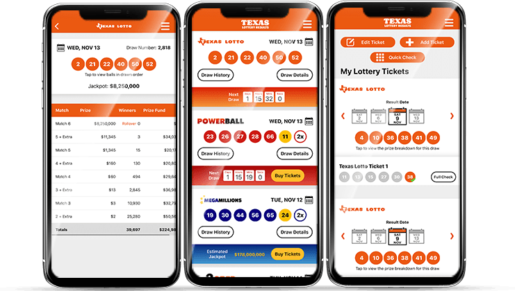 Texas Lottery App Screenshots