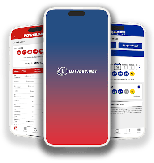 An image of the Lottery.net apps
