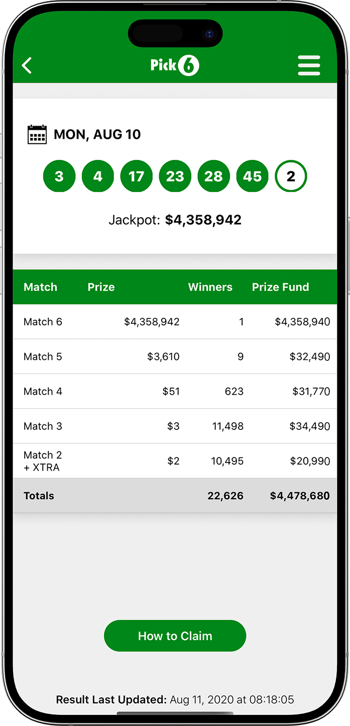 An image showing the New Jersey app results pages