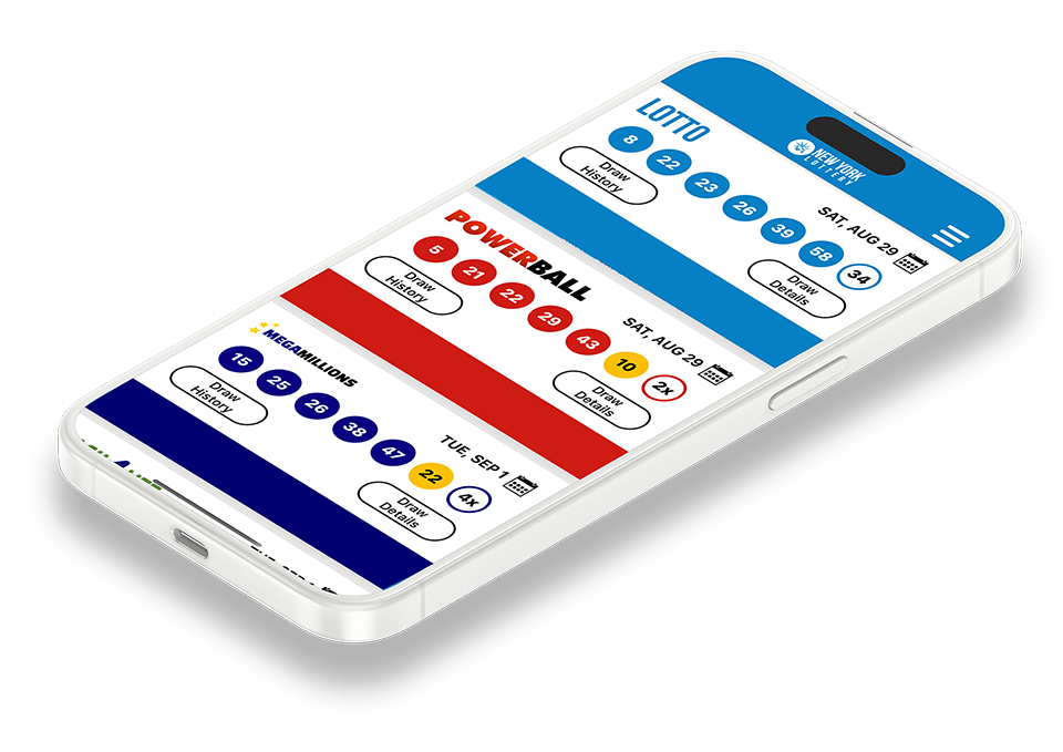 Image of the New York Lottery Results app on iOS