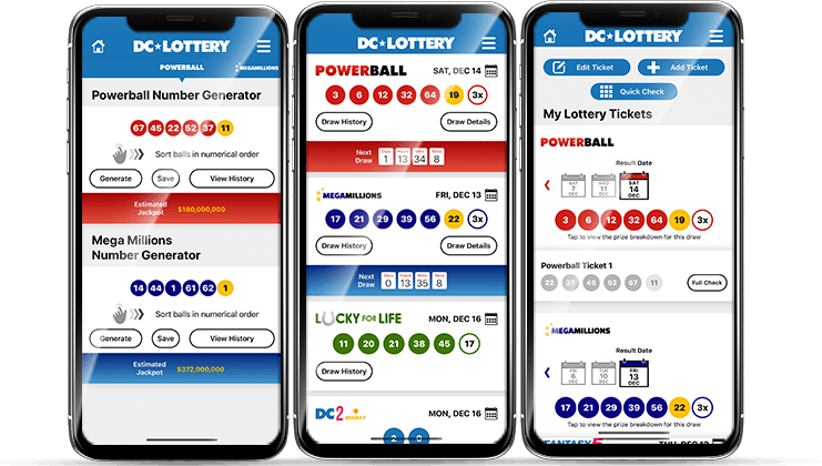 DC Lottery App Screenshots
