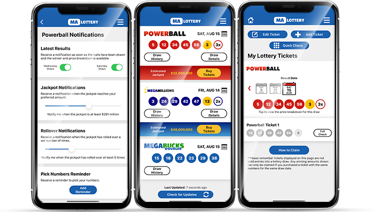 Massachusetts Lottery App Screenshots