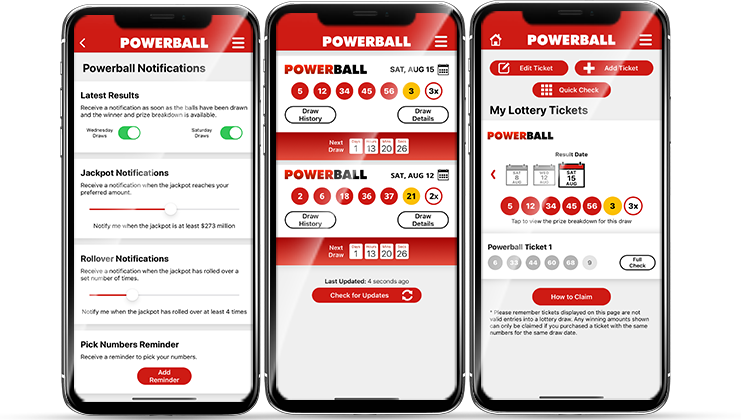 Powerball Lottery App Screenshots